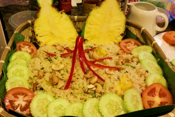 Pineapple seafood fried rice