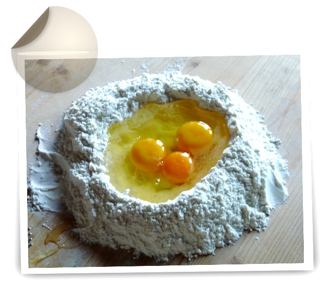 Making pasta dough